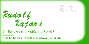 rudolf kajari business card